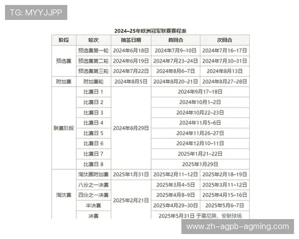 欧冠联赛赛制规则与晋级机制解析